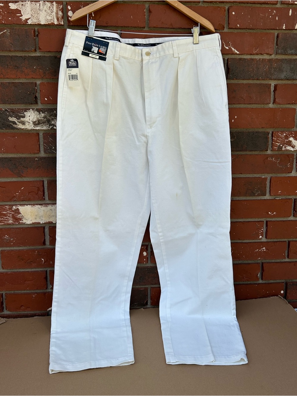 Polo Ralph Lauren The Andrew Chino Pants Trouser NWT White 40x34 Classic Fit Men
